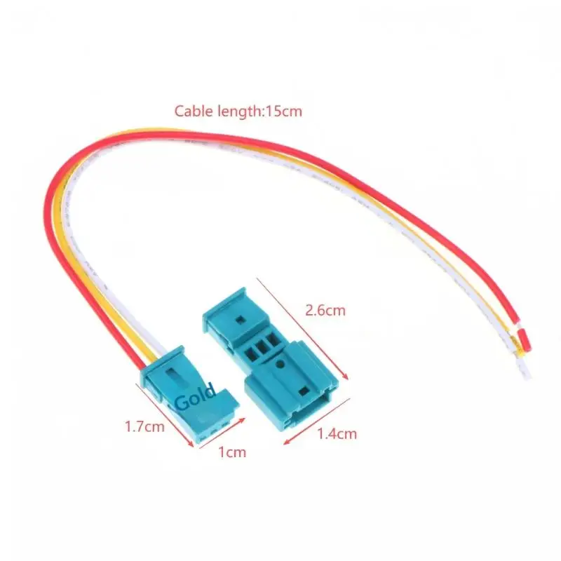 Auto 3 Pin Tweeter Connector Secure Male Female Socket Reliable Terminal Solution for Car Speaker Retrofit