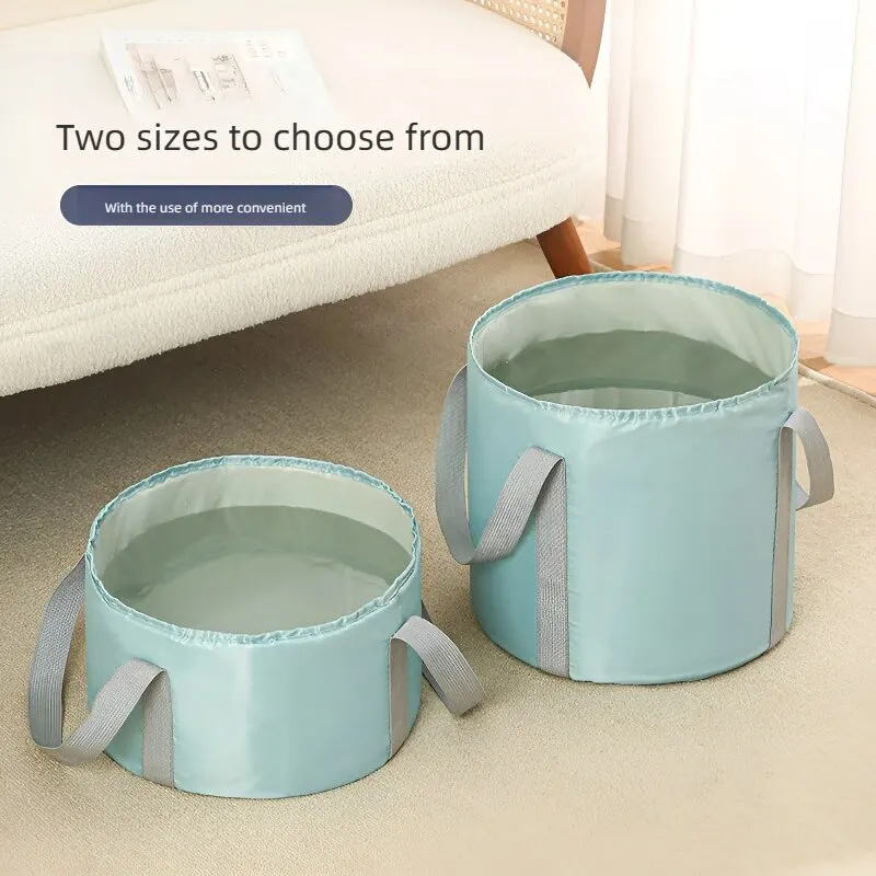 Folding Foot Soaking Bucket Portable Five-layer Insulation Foot Soaking Bag Travelling Collapsible Foot Wash Basin