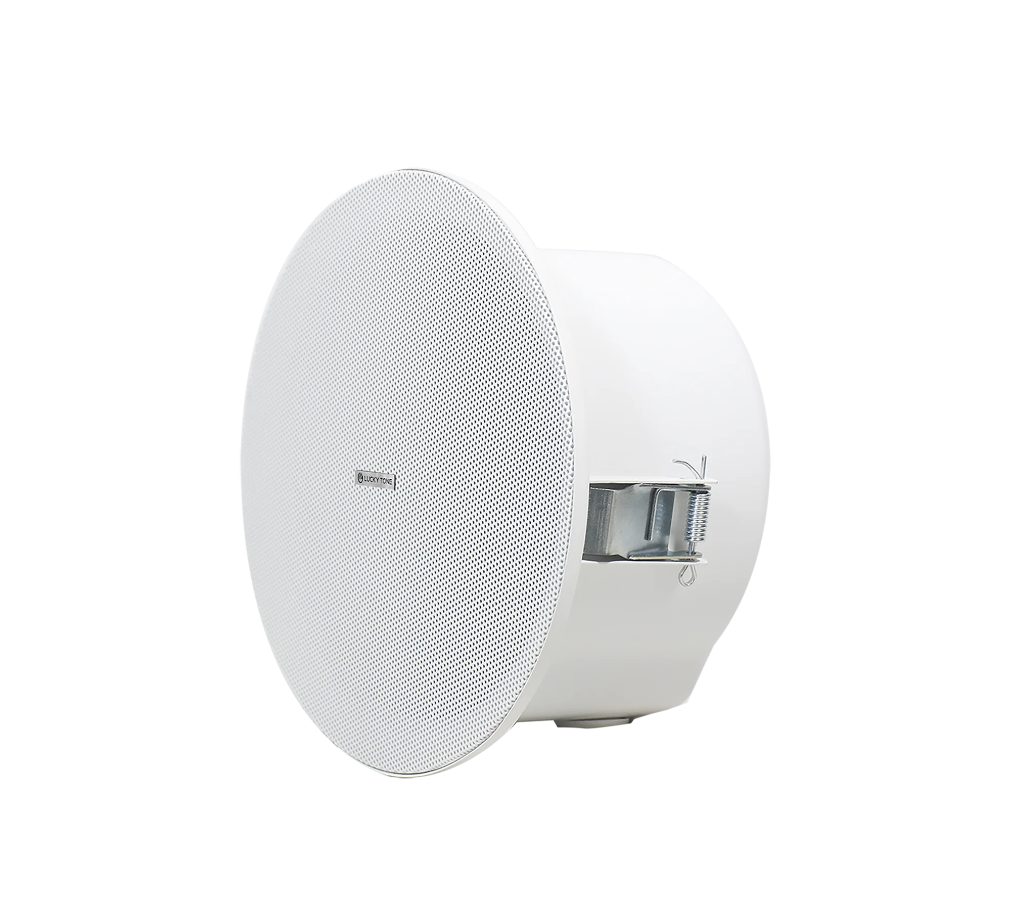 

Metal On-vif Network Ceiling Speaker with 6" Woofer and PoE for Alarm,Paging Use & IndoorOutdoor Voice Notificatio