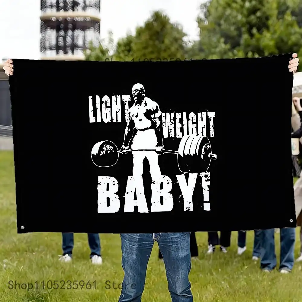 R-Ronnie C-Coleman Hanging Flags Garden Banner Garage Decoration Wall Decor Tapestry Outdoor Home Items