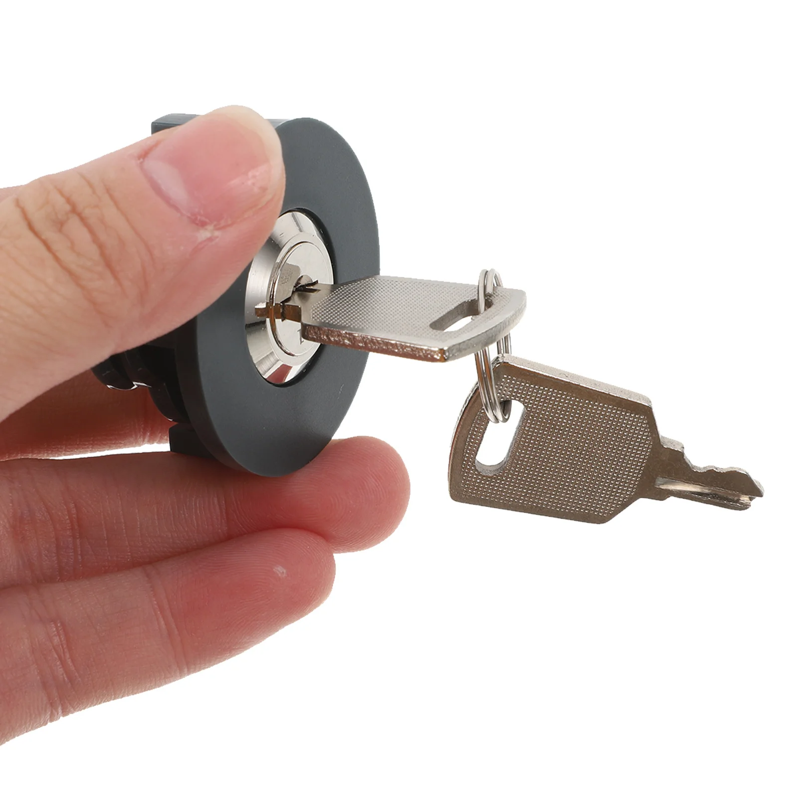 

4pcs Socket Zinc Alloy Plug For Industrial Use Safety Lock Factory Workshop Cabinet Mail Box Tool Box Replacement Anti-Touch