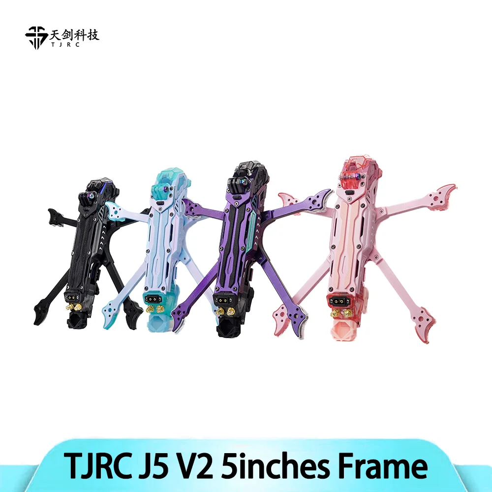 

TJRC J5 V2 Frame KIT 5inch FPV Frame Support O4 Pro Air Unit Digital VTX For FPV RC Racing Freestyle Quadcopter Drone