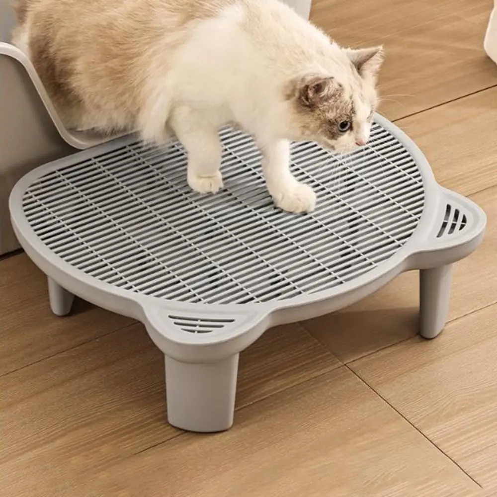 

Anti Slip Double Layered Litter Trapper Anti-take-out Anti-splash Cat Litter Ramp Detachable Cat Litter Box Mats Lavatory