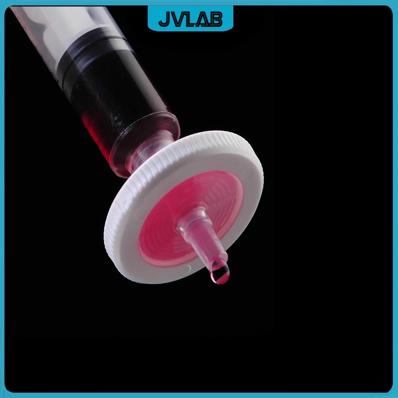 مرشح حقنة الطور العضوي قطر 25 مللي متر حجم المسام 0.1 0.22 0.45 0.8 1 3 5 أم ترشيح إبرة صغيرة يسهل اختراقه النايلون 10 قطع #6