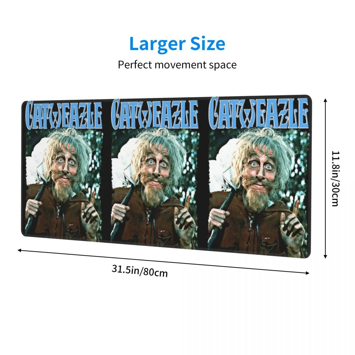 Large Mouse Pad Catweazle Transparent Gamer PC Laptop Mats Keyboard Carpet Computer Gaming Office Accessories Desk Mat