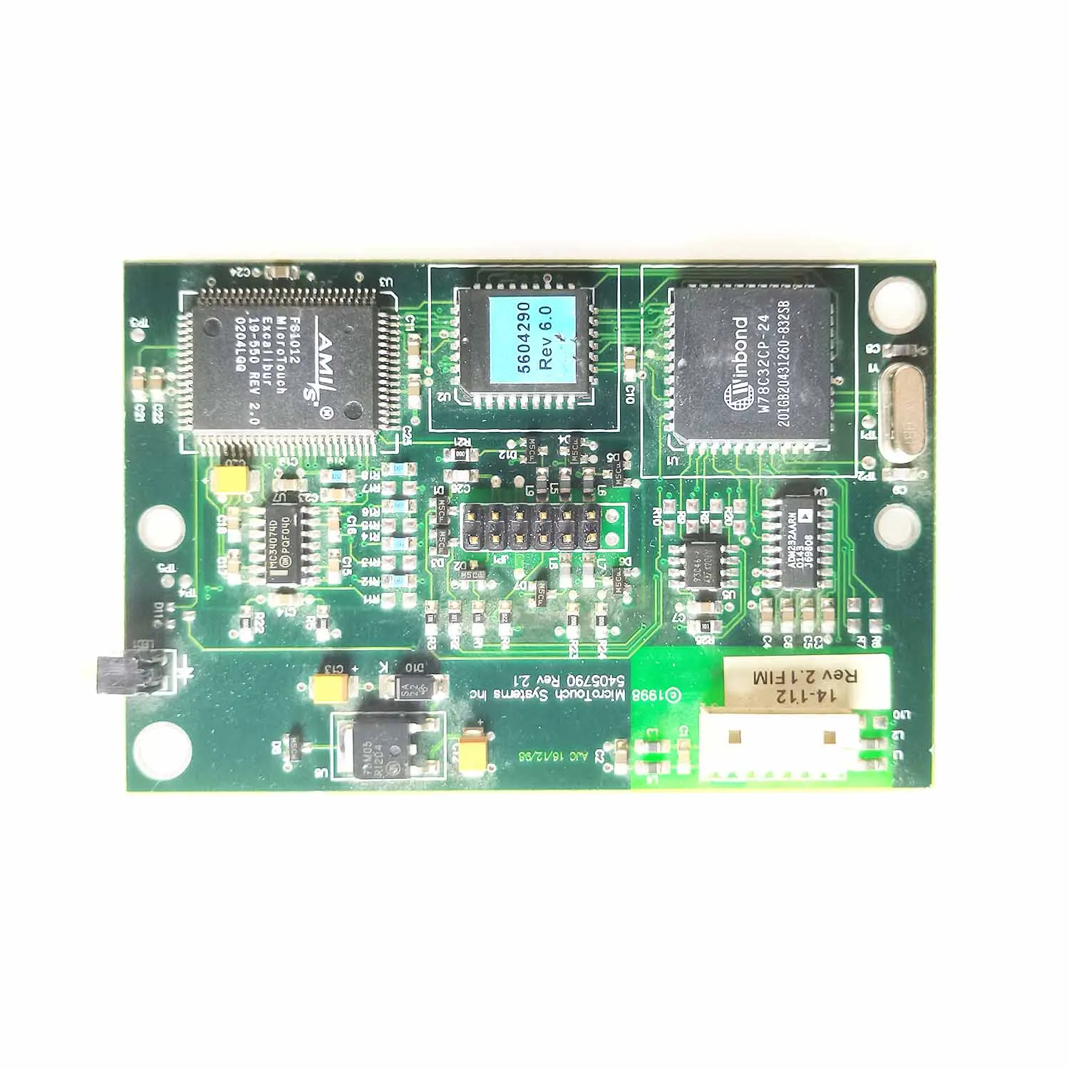 MicroTouch Systems Inc 5405790 REV 2.1 Touch Screen Controller Control Card