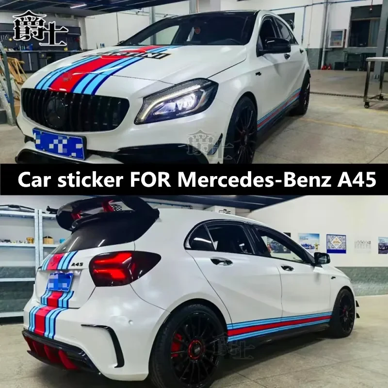 

Car Vinyl stickers FOR Mercedes-Benz A45 body exterior decoration personality sports decal accessories