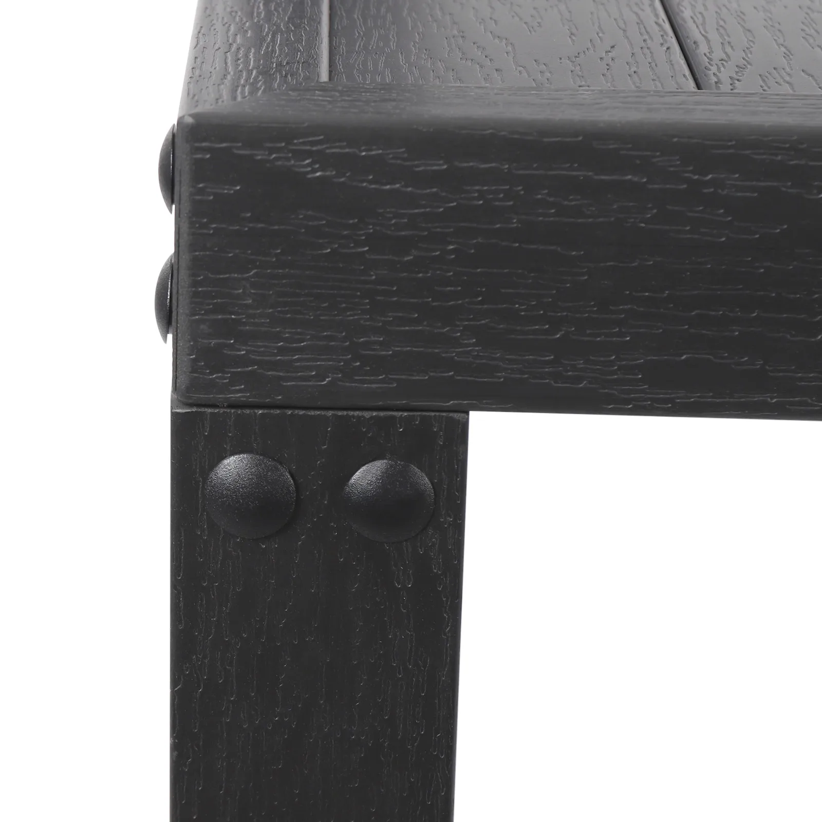 2-Step حوض استحمام ساخن خطوة سوداء نونسليب القدم البراز WPC غسل قدم درجة سلم بالوعة الحمام خطوة البراز للمنزل في الهواء الطلق #6