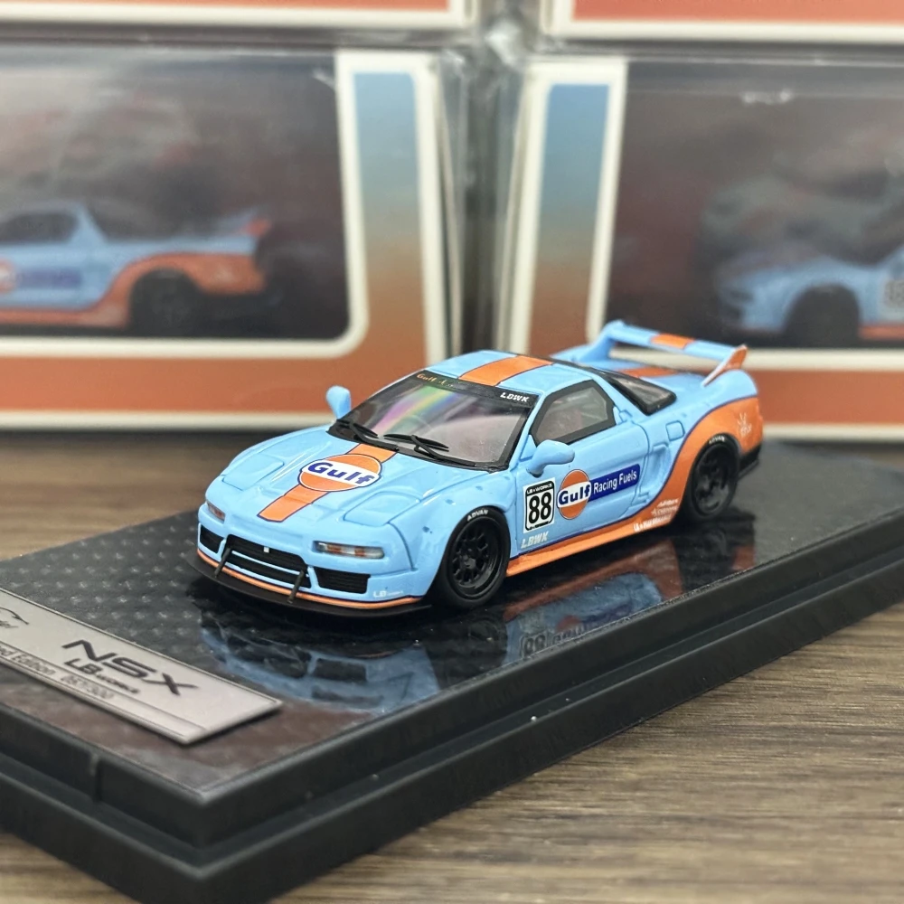 GL MODEL 1/64 Liberty Walk NSX GULF Color Resin Model Car