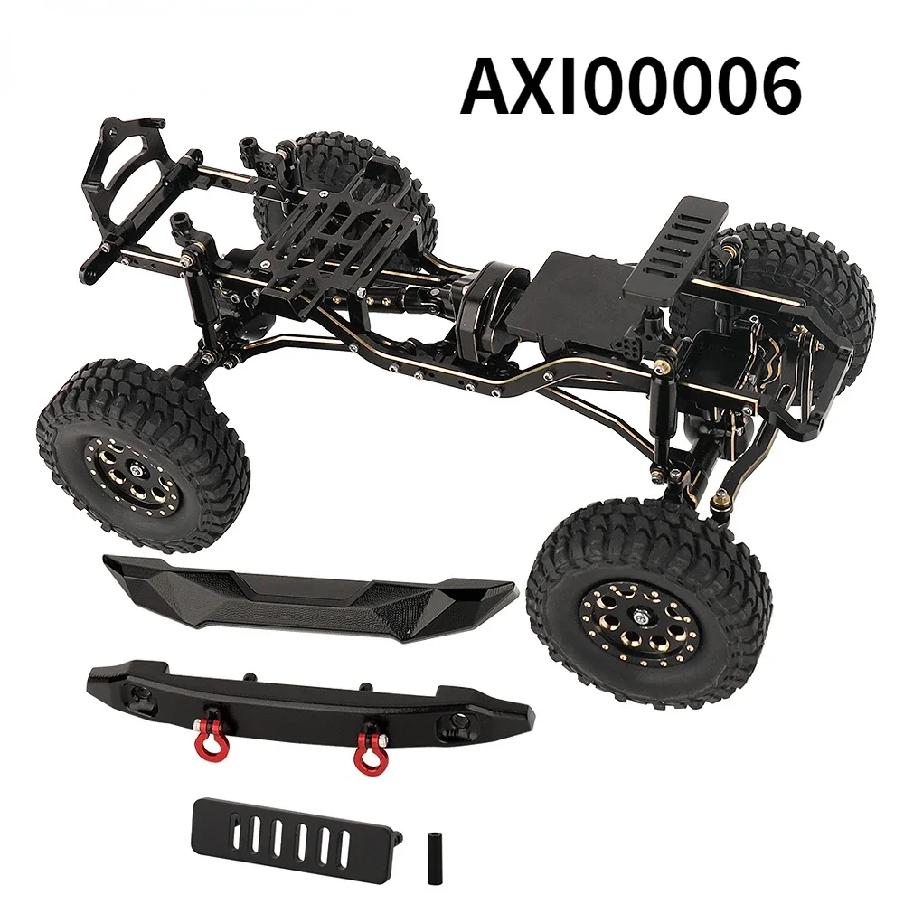 

Upgraded Brass Alloy Axial SCX24 AXI00006 Ford Bronco Model 1/24 RC Climbing Off-road Car Metal Frame with Axles Wheels Bumper