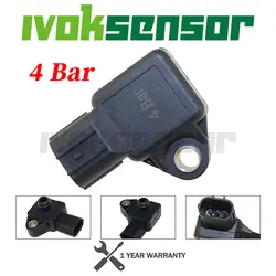 4 BAR (4BAR) Manifold Air Turbo Pressure MAP Sensor Assy For Refitted Modified HONDA ACURA CIVIC ACCORD 2001-2006 37830-PGK-A01