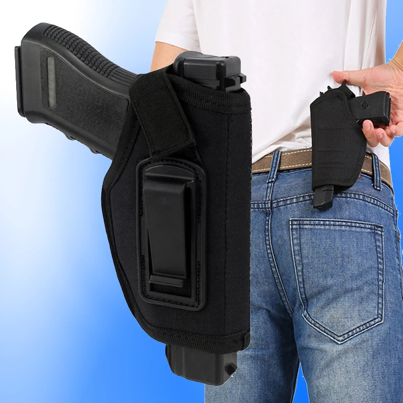 Glock 17 19  P226 Beretta 92 Colt 1911 Tactical Nylon Holster Concealed Carry Holster Belt Clip Gun Holster