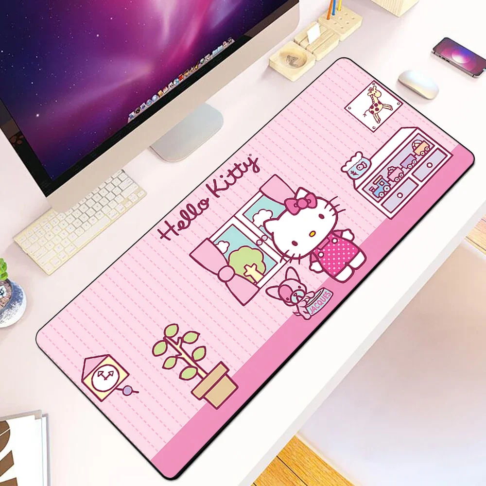 1ks sanrio roztomilá ahoj kočička myš blok HD knihtisk počítač gamers aretace ostří protiskluzový myš vycpávky klávesnice PC offices psací stůl vycpávky