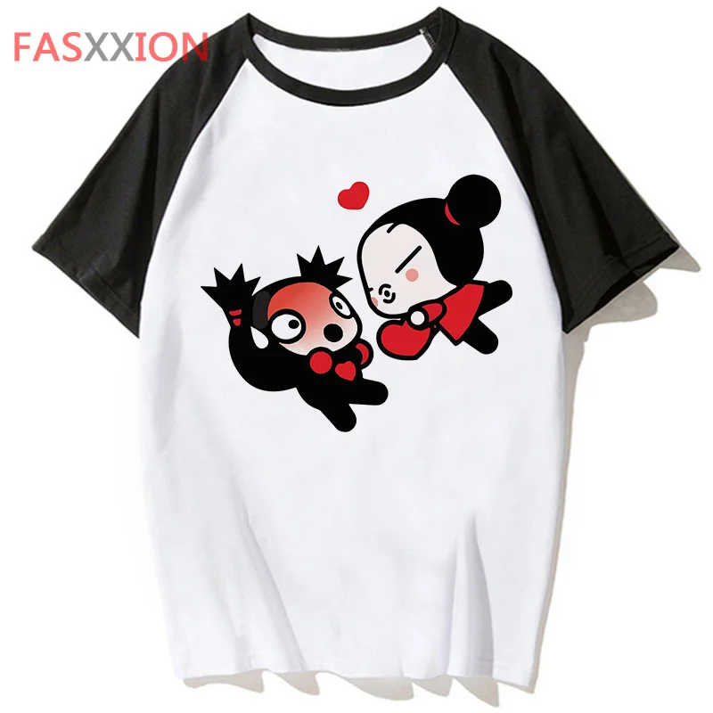 Pucca t-shirts men funny Tee man designer comic clothes