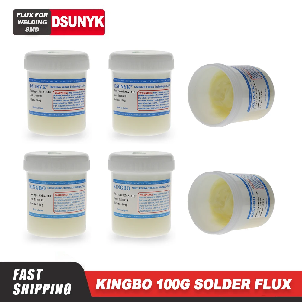 

Kingbo RMA-218 100g Bga Solder Flux Paste Solder 100g for SMT Reballing Soldering Welding Repair Paste