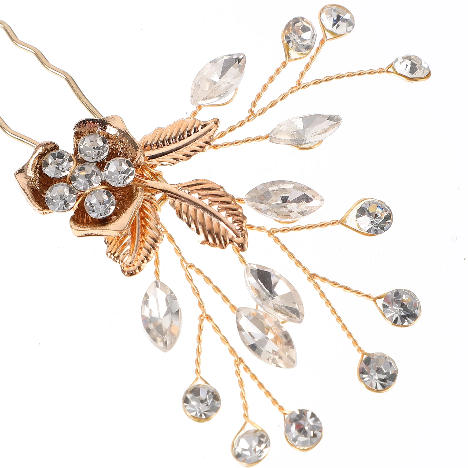 

2Pcs Bridal Hairpins Silver Rhinestone Wedding Accessories Bridesmaid Hair Decorations Lightweight Comfortable