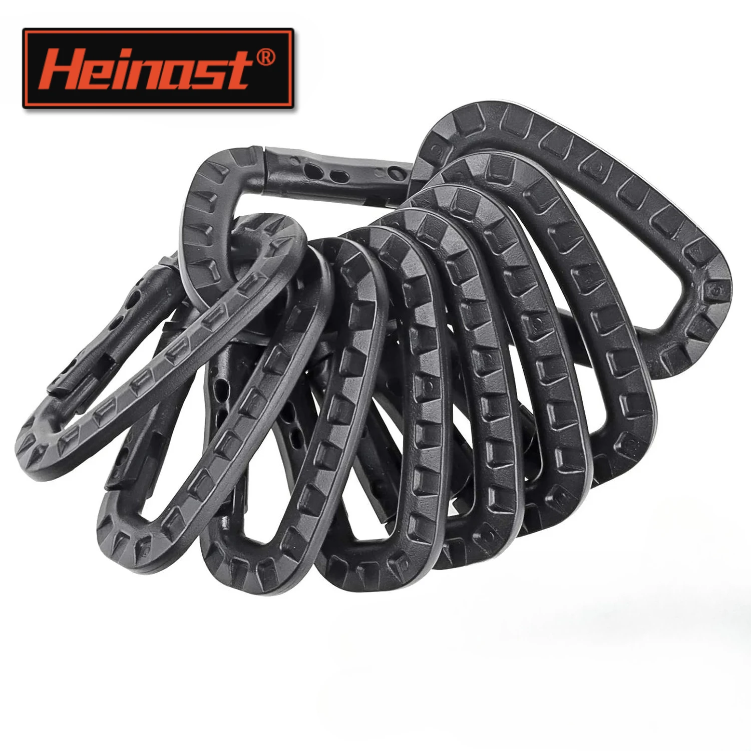 1-9 قطعة التكتيكية 3.5 "حلق بلاستيكي مول كليب المفاتيح D-شكل الصلب الربيع المفاجئة والعتاد هوك التخييم في الهواء الطلق التنزه EDC أدوات