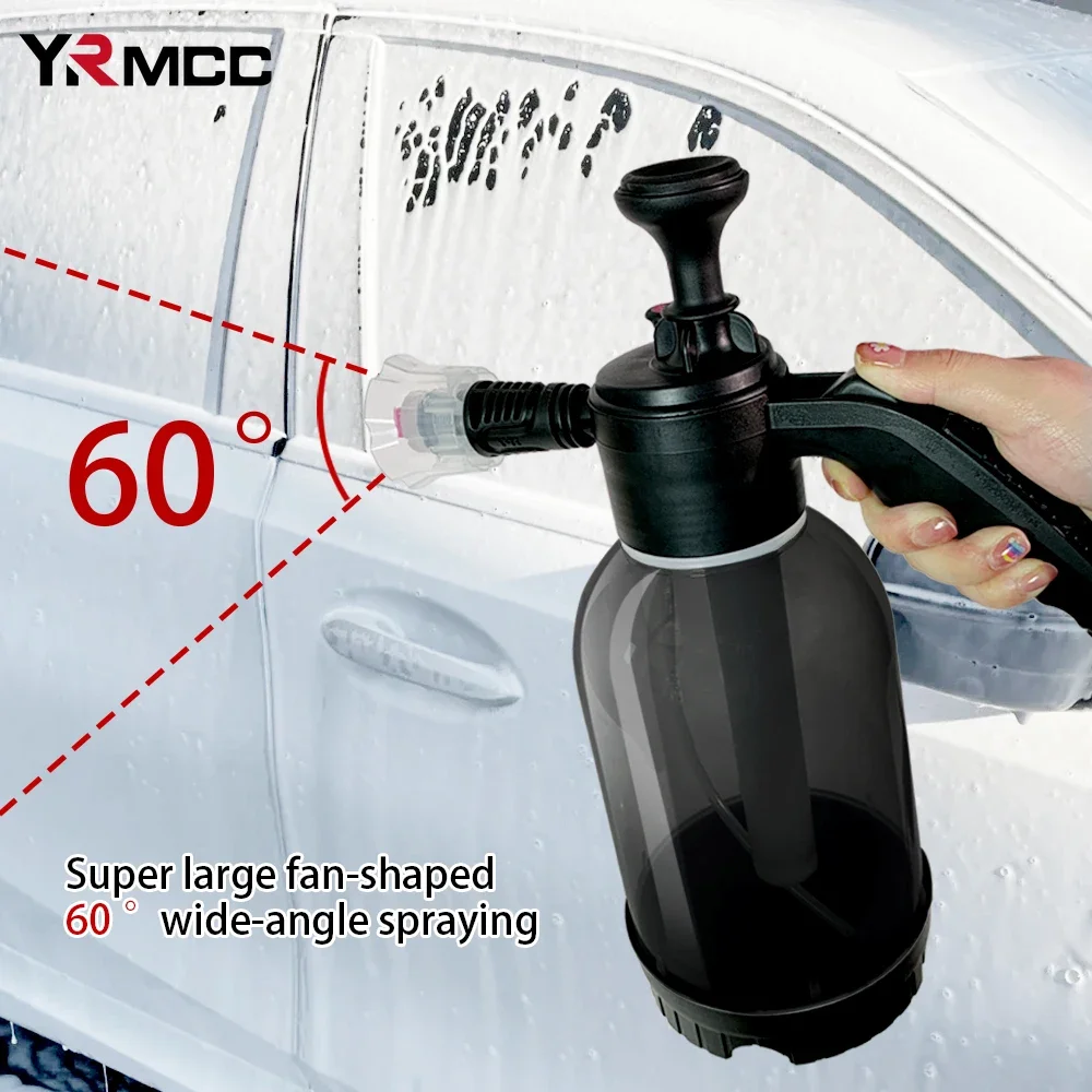 2000ml Auto Cleaning Spray Bottle Foam Sprayer Nozzle Car Wash Supplies Hand Pump Pneumatic Washer Foam Cleaning Car Accessories