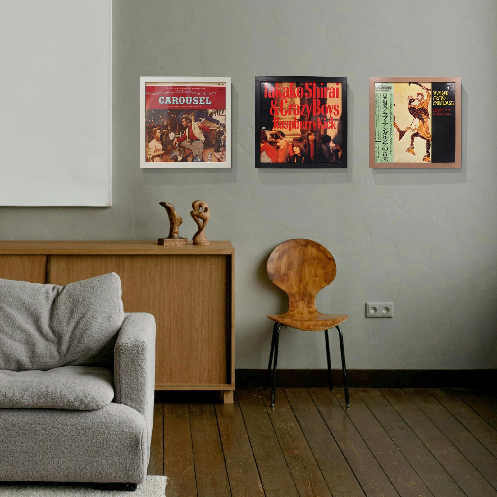 New 3 Color Vinyl Record Album Frame Display Plastic+Acrylic Wall Mount Shelf LP 12in Record Insert Poster Frame Record Storage