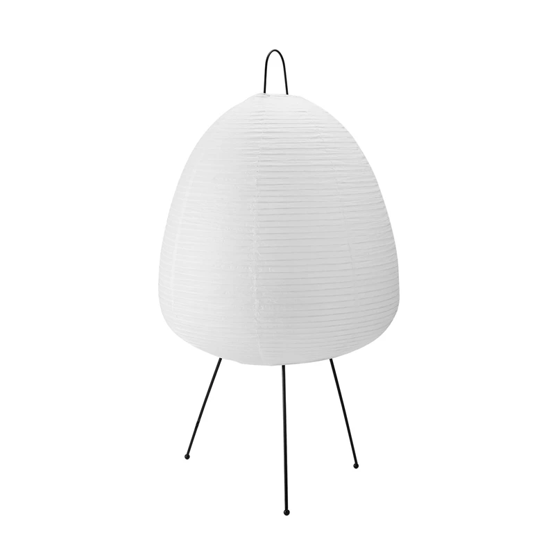 Harmony Illuminated Akari Paper Lamp,Wabi-Sabi Decorative Lamp Inspired By Noguchi Rice Paper, Rice Paper Lamp