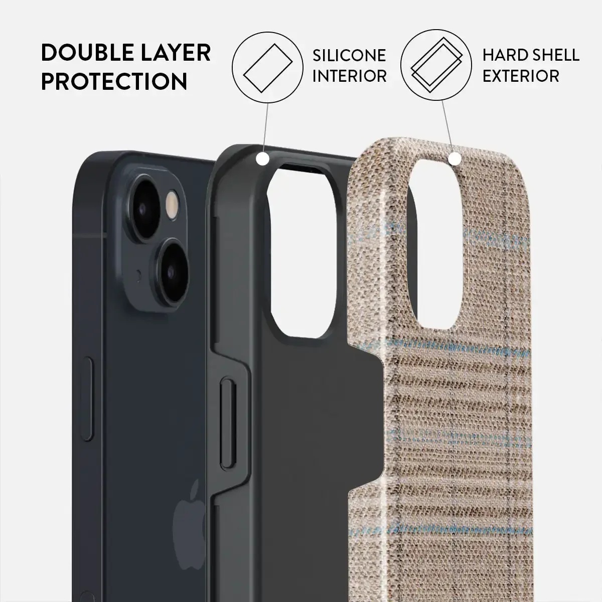 Magnetic Funda Linen Pattern Case For IPHONE 16ProMax 15 14 13 12 11 PRO Plus Acrylic TPU Two in one Magnetic Phone Cases