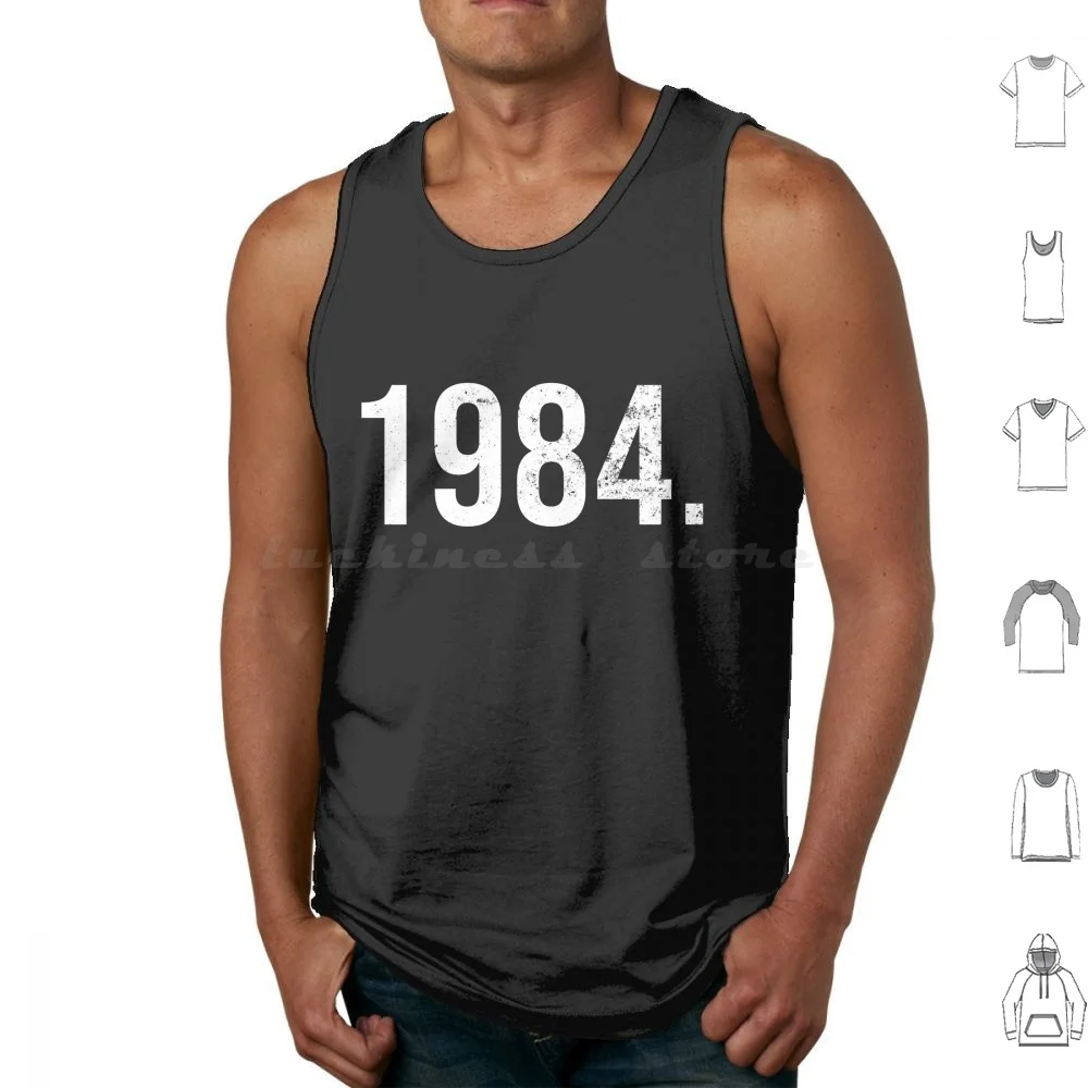 

1984 Tank Tops Vest Sleeveless 1984 George Orwell Orwell George Politics Literature Republican Retro Dystopia