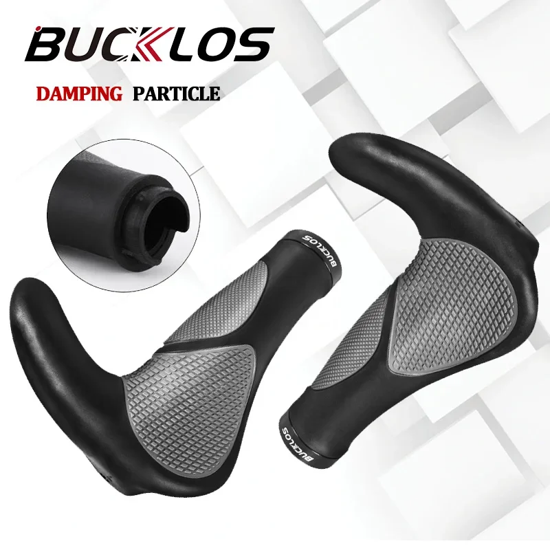 

BUCKLOS MTB Cuffs Ergonomics Shock-absorbing Cycling Handlebar Cover Mountain Bike Lock on Handles Grip Bicycle Accessories