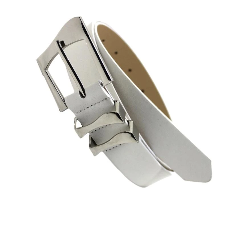 652F Casual Waist Belt Irregular Metal Buckle PU Belt Shorts Belt Lady Accessories