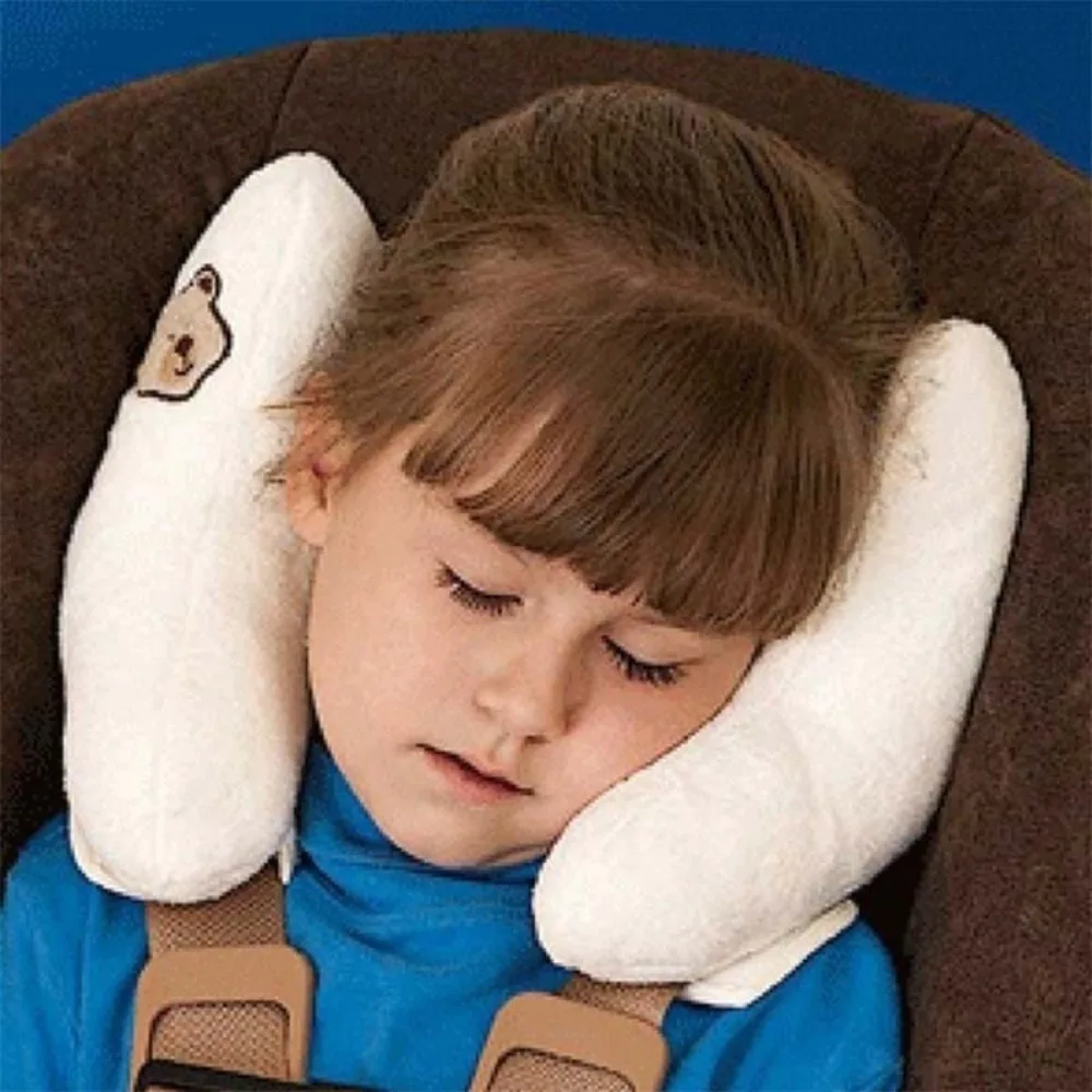 Almohada suave para dormir en el cuello para bebé, silla de coche para niños pequeños, accesorios para cochecito de cabeza, novedad