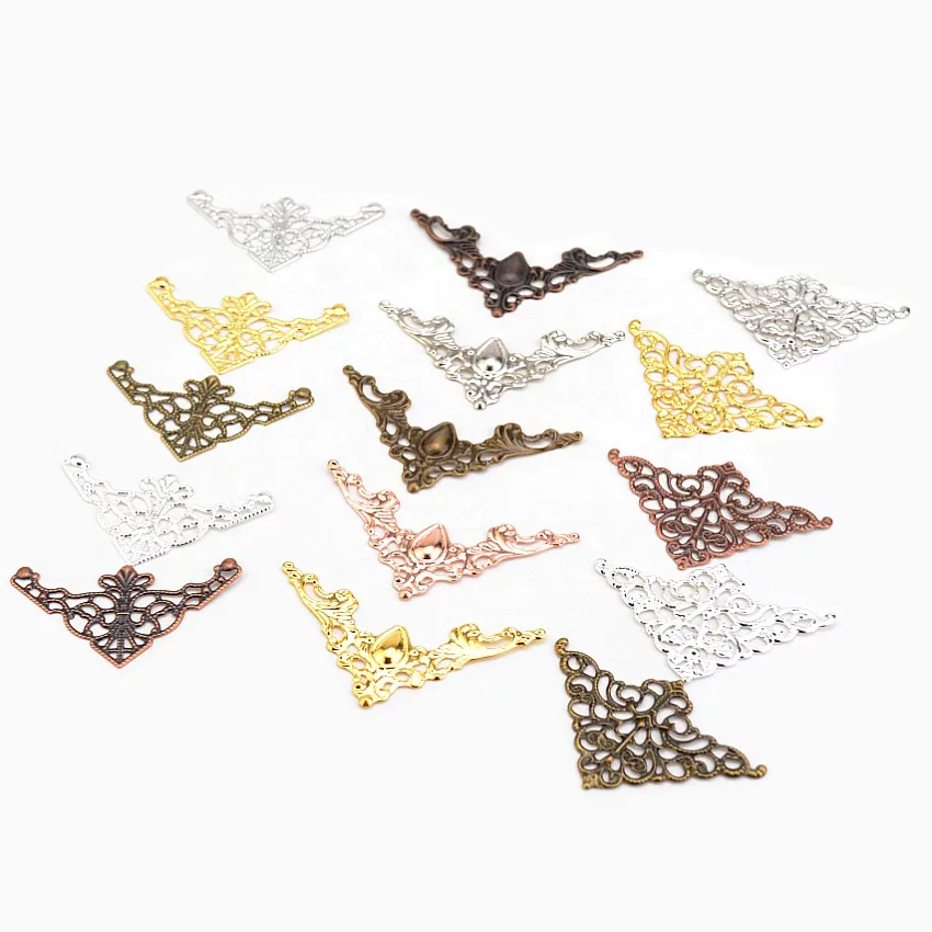 10/20/50PCs Metall Ecken Für Bücher Scrapbooking Fotoalben Menüs Eckenschutz Metall Handwerk DIY Ornament – Detail 1