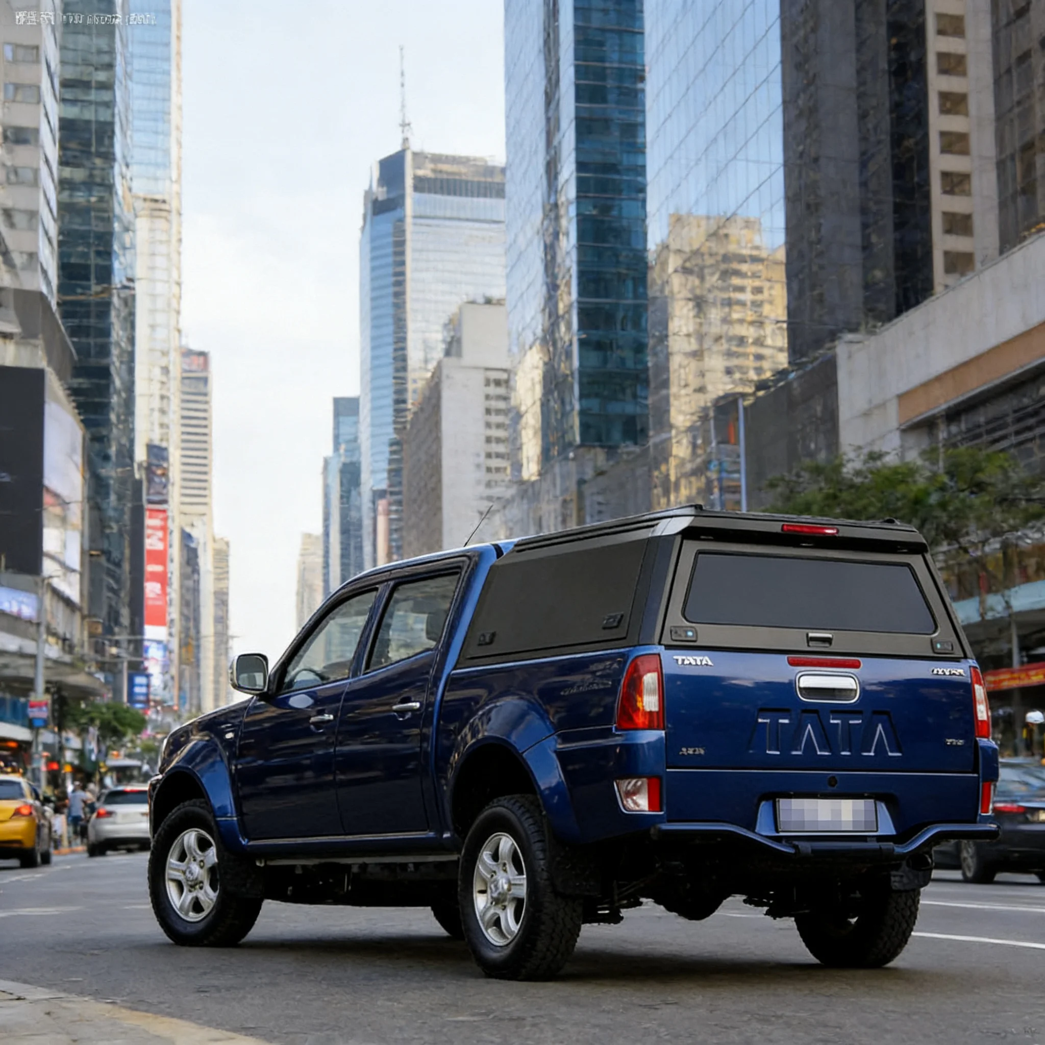 Aluminum Roof for TATA XENON-Hard Cover Sports Style Acid Rain Proof Drill-Free Installation Durable Car Roof Accessory