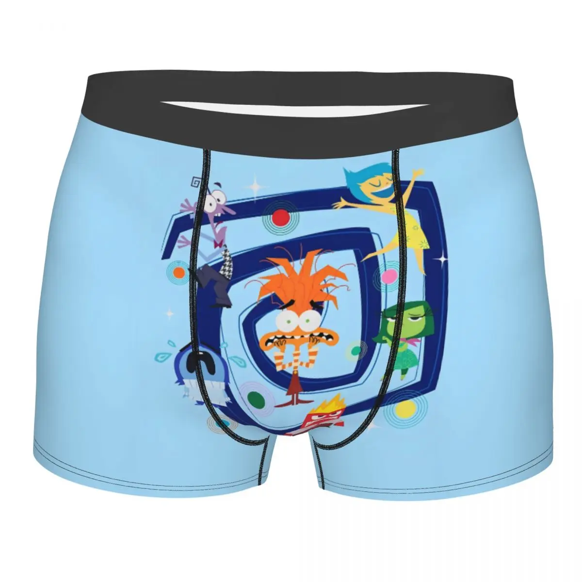 

Custom Inside Out Cartoon Boxers Shorts Men's Briefs Underwear Novelty Underpants