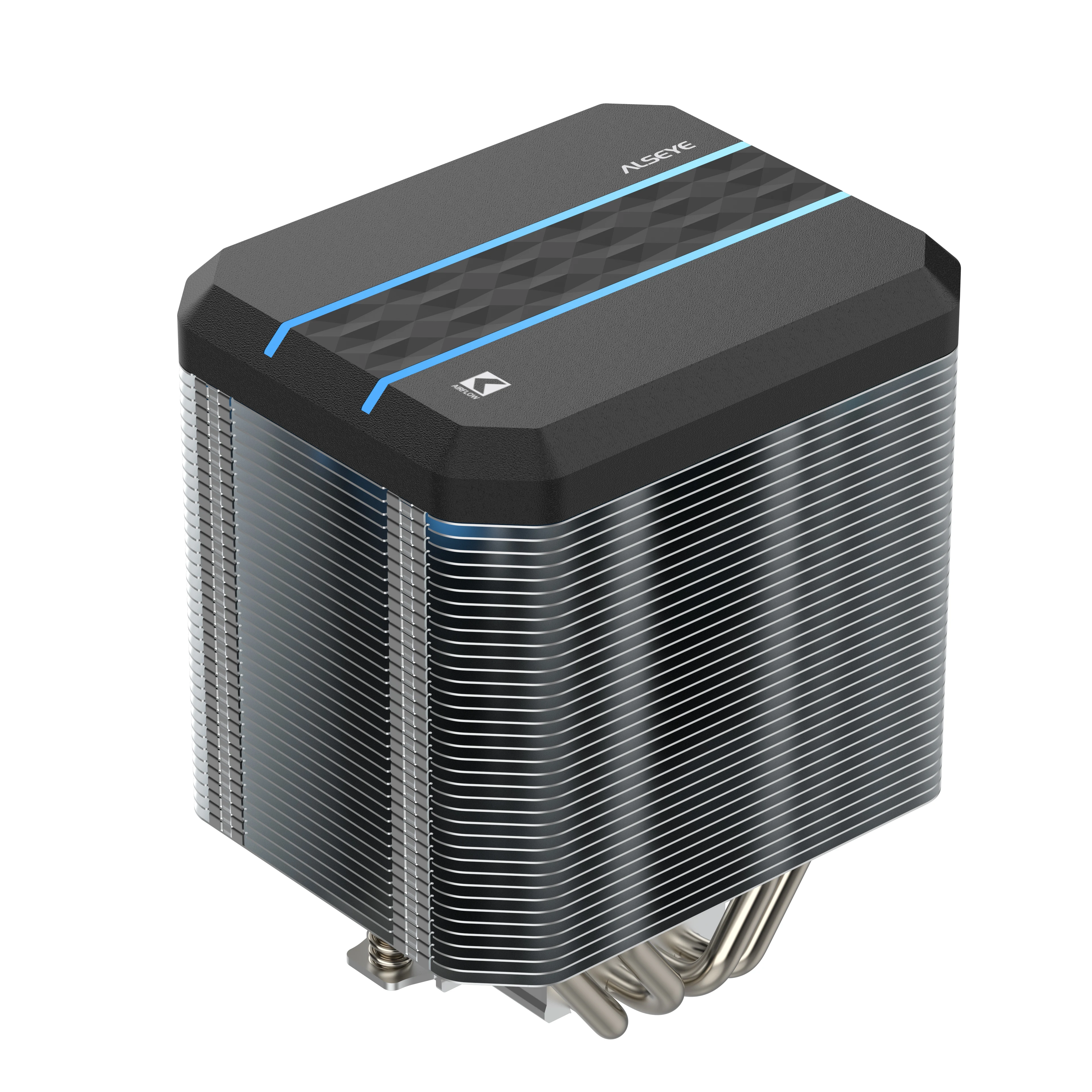 ALSEYE M90 CPU Cooler Dual Tower Air-Cooled Hidden Fan Designed with ARGB LED Light Effect Cover Computer Compatible