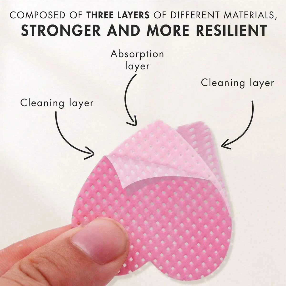 LINMANDA 200 pezzi di salviette per unghie senza pelucchi Salviette per colla per ciglia Salviette per rimozione smalto adatte per prodotti per l'estensione delle ciglia