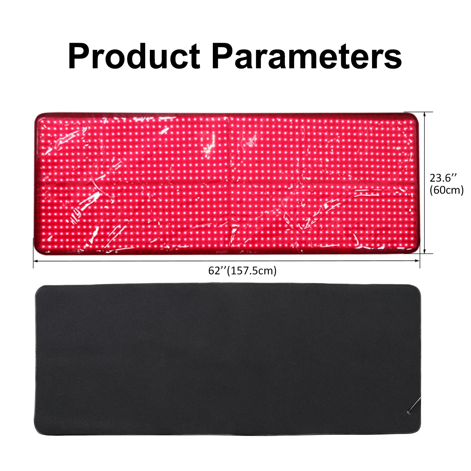 62.99x23.62 Inch Red Light Therapy Mat Full Body NIR Red Light Therapy Blanket 3-in-1 660nm 850nm