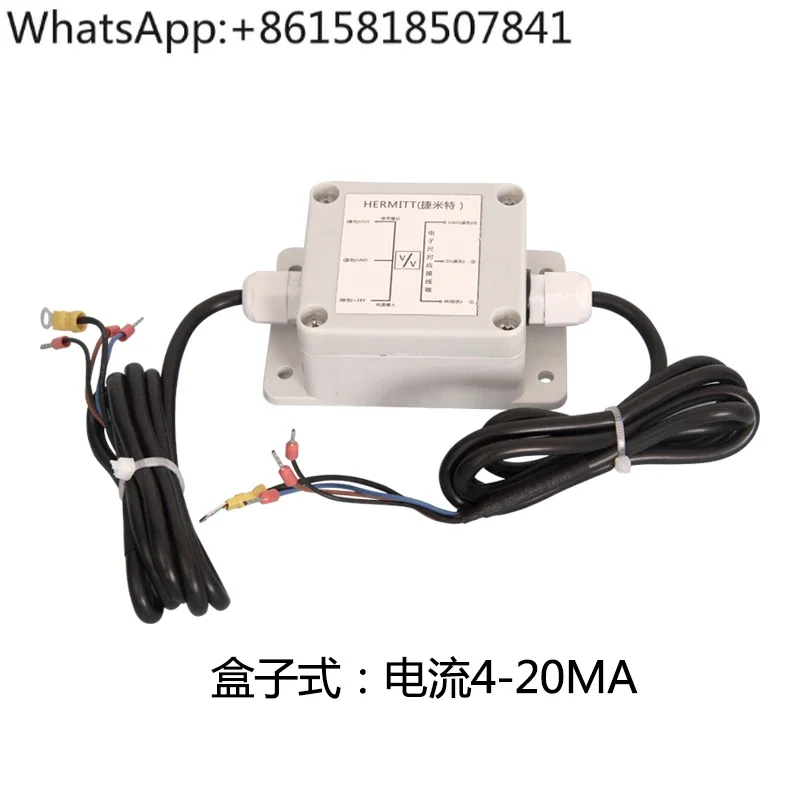 Linear displacement transducer signal transmitter electronic ruler conversion module voltage current plug type box type