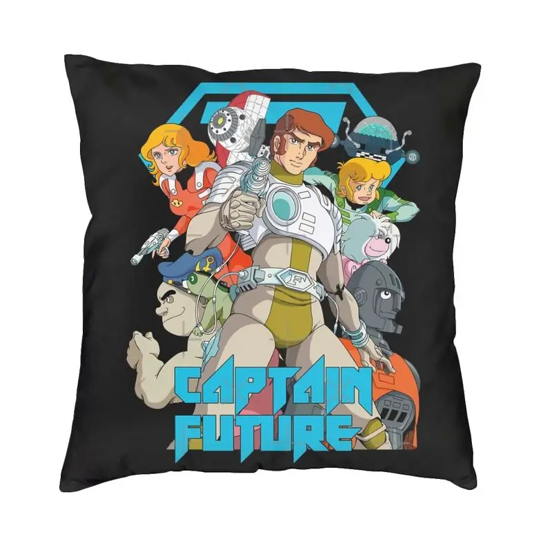 Custom Captain Future Cushion Covers Sofa Decoration Comet Crew Square Throw Pillow Case 40x40