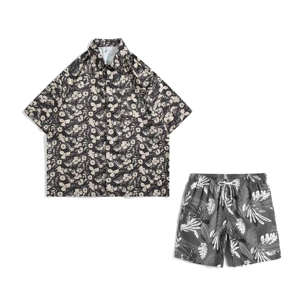 

NIGO Short Sleeved Shirt Shorts Set Suit #nigo94582