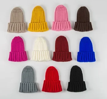 0-4 jaar Herfst Winter Gehaakte Babymuts Kleine Meisjes Jongens Kids Beanie Baby Hoed Nieuwe Kinderen Baby hoeden Kind Accessoires