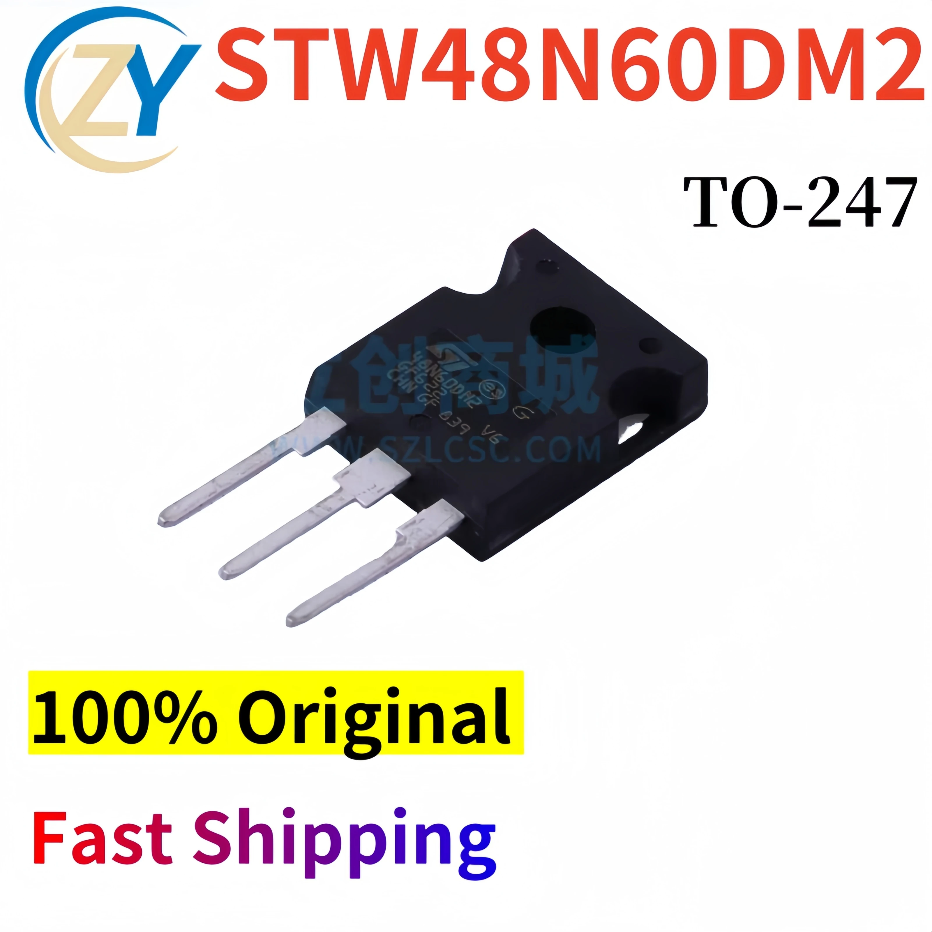 (2pcs) STW48N60DM2 MOSFETs STW48N60 TO-247 100% Original Quality & In Stock