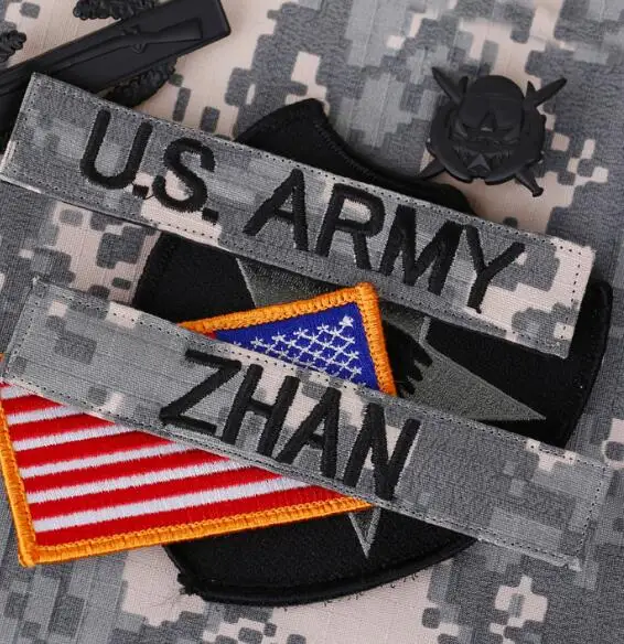 

US Military Uniform Your Name Badge ACU CP Camouflage Embroidery