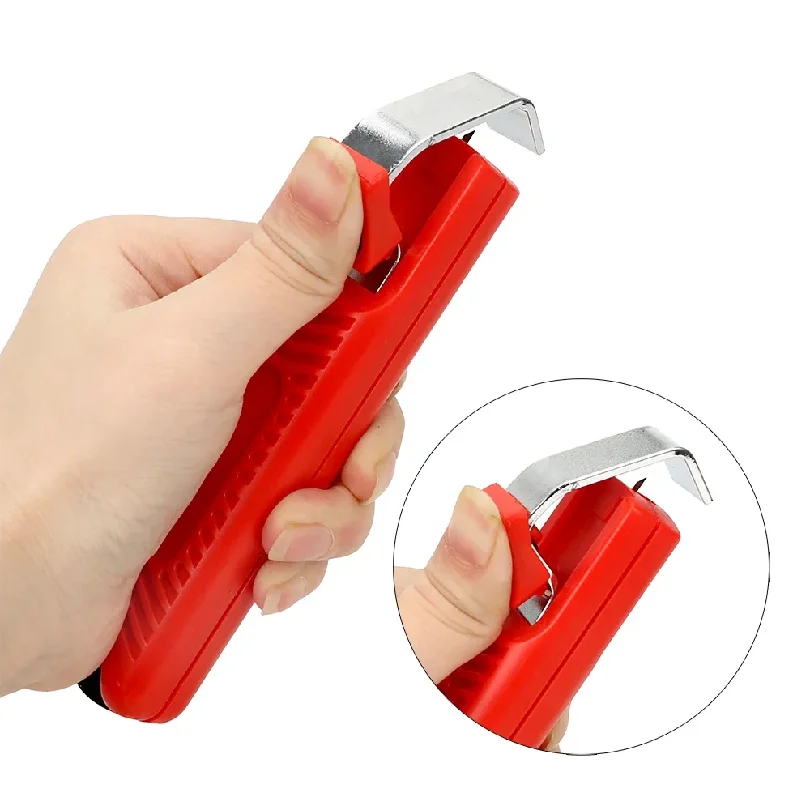 Herramienta Manual Ajustable de 8-28 mm para Cortar y Pelar Cables Redondos con Aislamiento