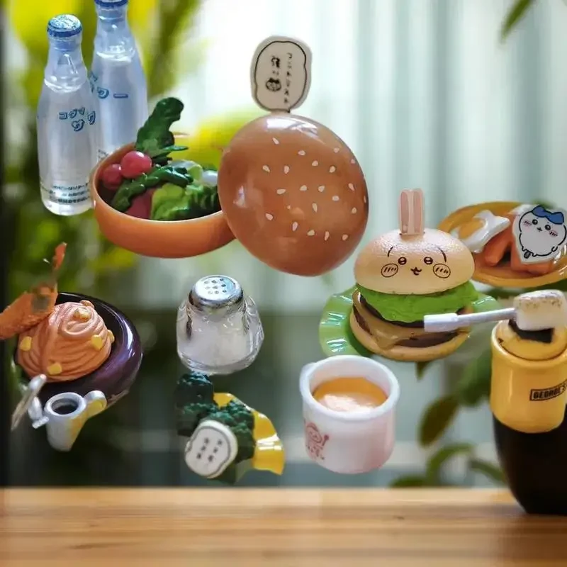 Vajilla de hamburguesa para casa de muñecas, caja de comida, Mini plato de juego de comida, modelo de decoración de cocina en miniatura, accesorios DIY, 1 Juego, 1/6