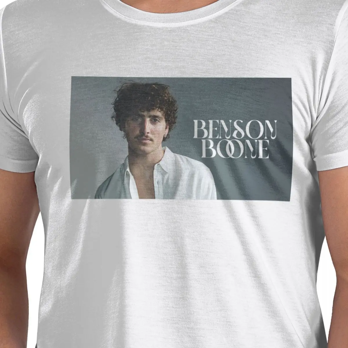 

Benson Boone футболка из 100% хлопка, мужские забавные футболки, мужские футболки с круглым вырезом и коротким рукавом, S-6XL