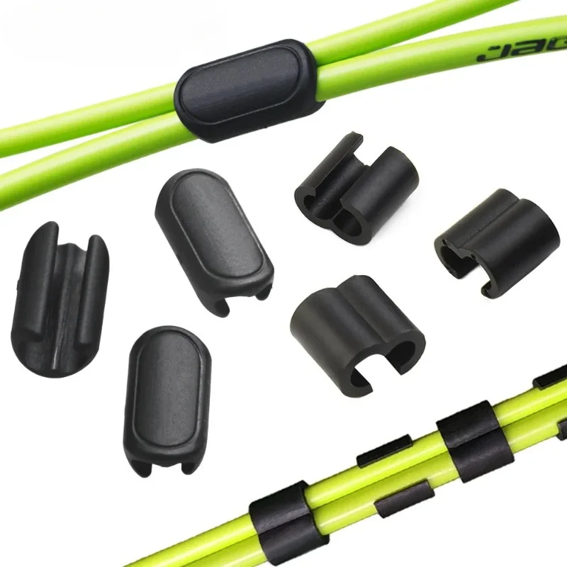 3Pcs MTB Road Bike Hydraulic Mechanical Disc Brake Shift Cable Guide Hose Frame Fixture Dear Line Housing For Giant BMX DH Part