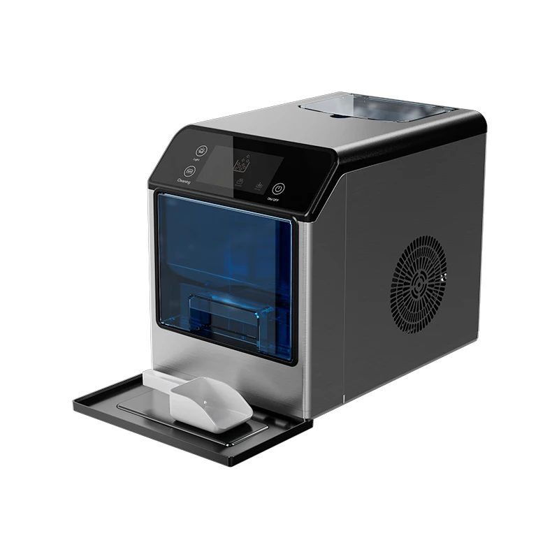 

Automatic Small Portable Ice Maker for Household Use 9 Ice Pieces Per 6-minute Output Electric for Bottled Includes Quick