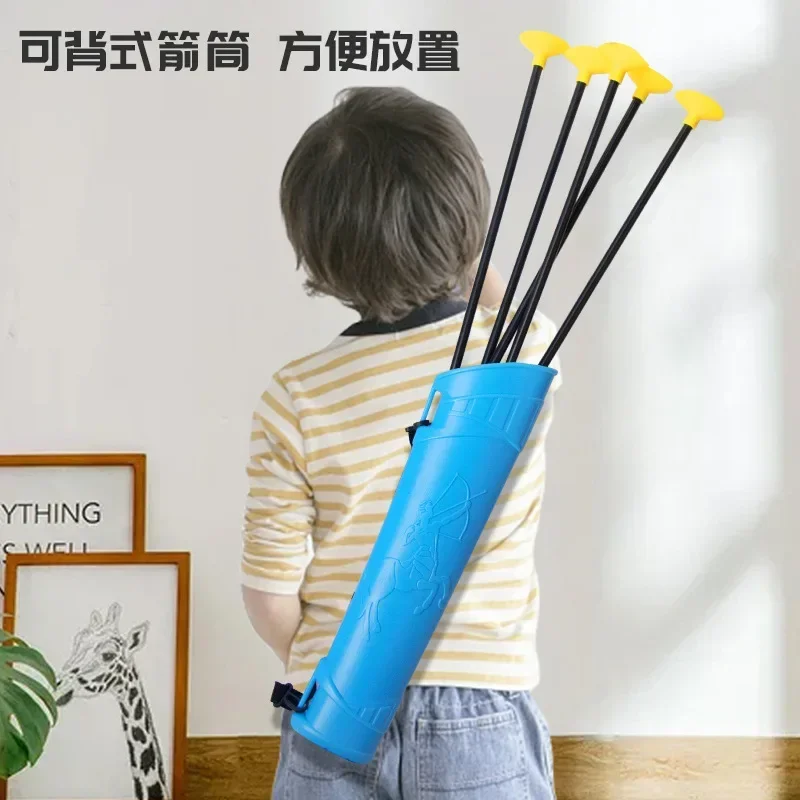 Zabawka łuk i strzała dla dzieci, tarcza przyssawkowa, łucznictwo, rakietowy beczułek, tarcza dla chłopców i dziewcząt, strzelanie, zabawki sportowe do użytku wewnątrz i na zewnątrz.