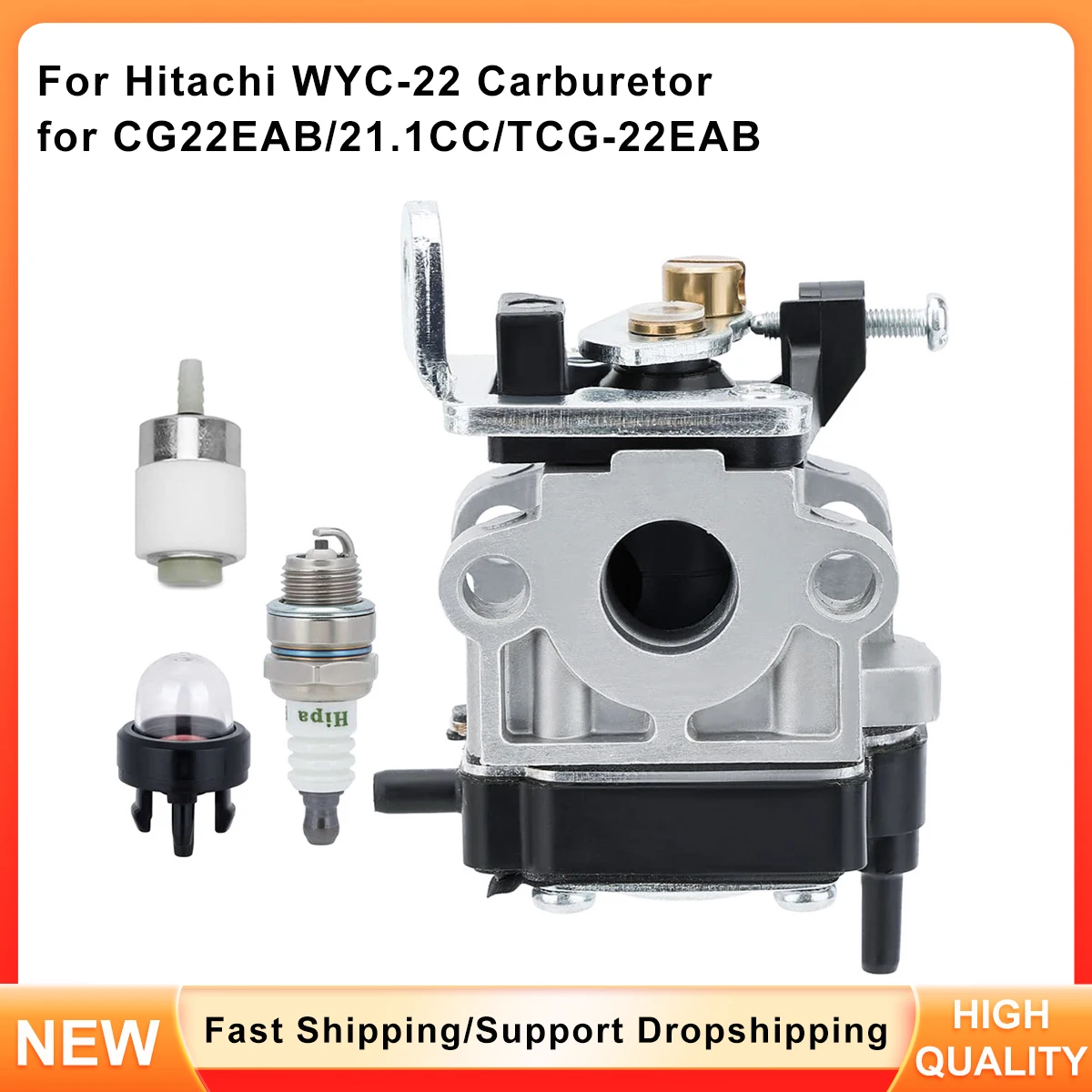 طقم المكربن لمحرك هيتاشي CG22EAB TCG-22EAB 21.1cc - يستبدل 6696550 WYC-22 - يناسب قادين ومنفاخات #1