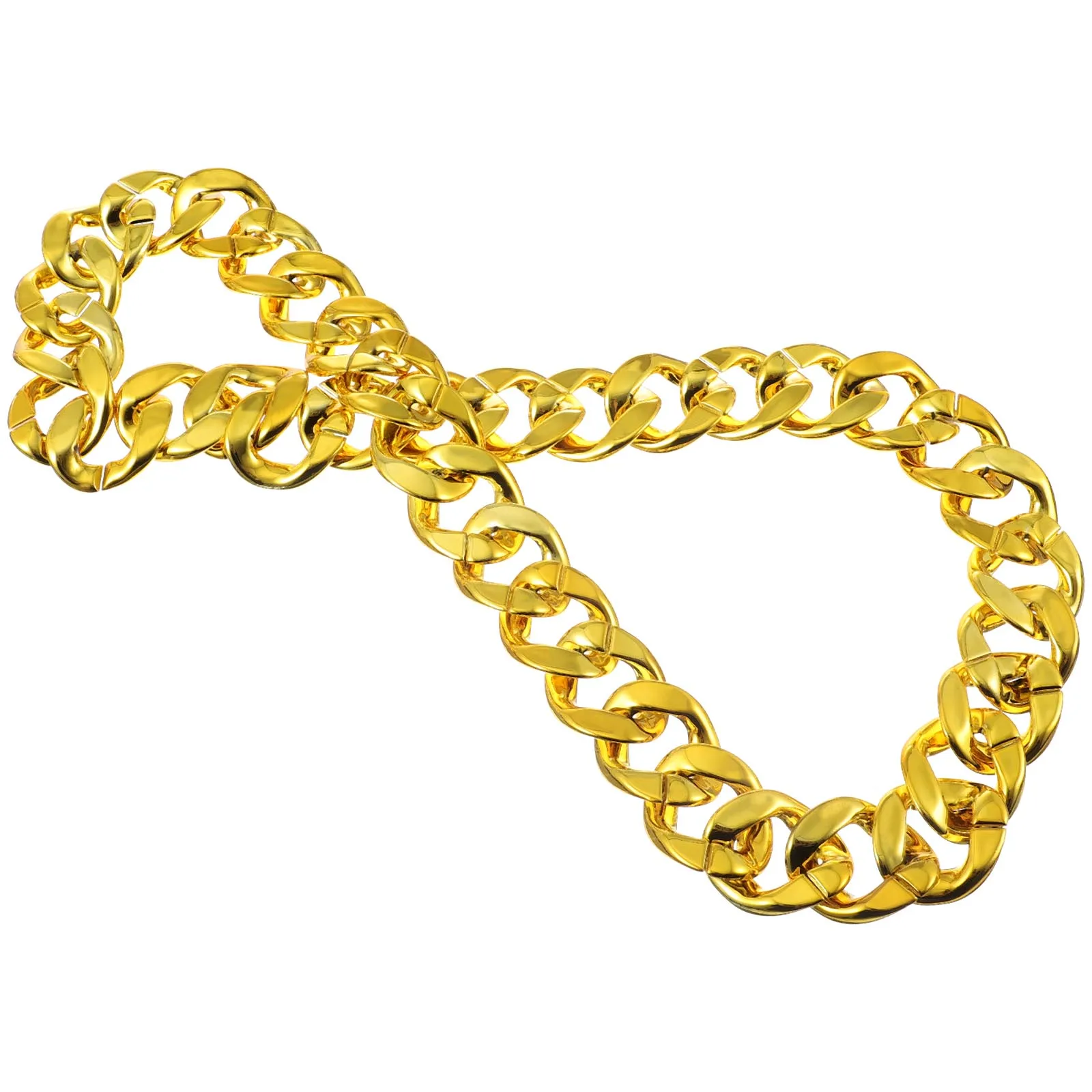 

Imitation Gold Necklace Plastic Chain Men Jewelry Thick Charm Fake Necklaces Bracelet Mens