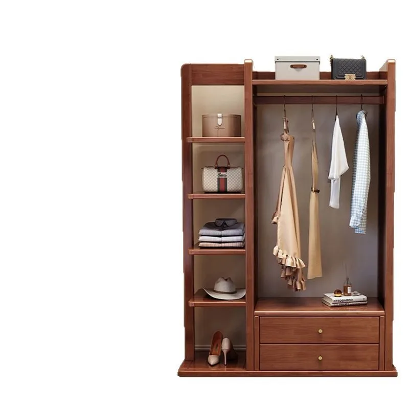 

Напольная вешалка-зеркало из массива дерева, многофункциональная, для спальни, от пола до потолка